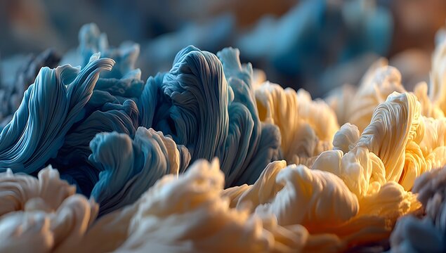 Close-up of textured swirling patterns.