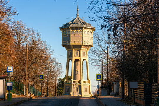 Old water tower on Janos Hill in Budapest