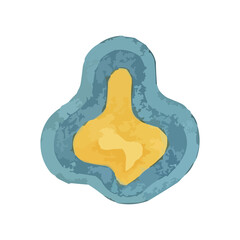 Obraz premium watercolor illustration of visual distortion