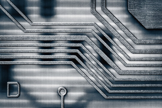 PCB copper traces backlit macro photography, white background dark lines abstract pattern