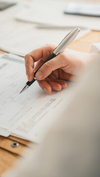 Checking documents in the office