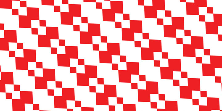 simple white rhombus pattern on red for banner poster background.