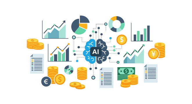 Artificial Intelligence Business Finance Technology.
