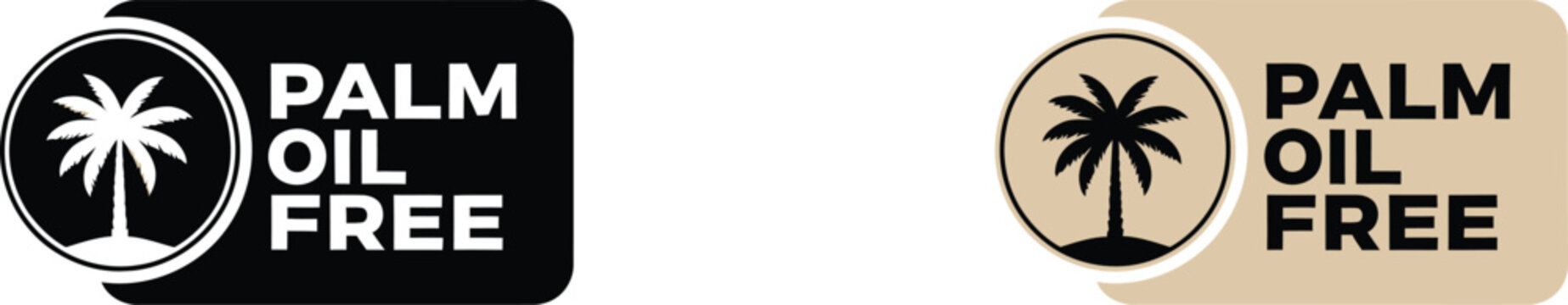 Palm oil free logo variations