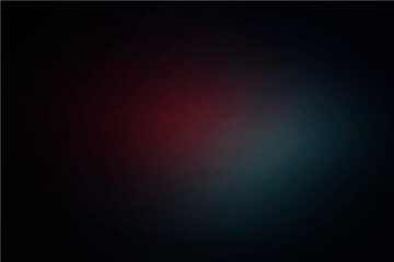 Dark background with red and teal hues. An abstract composition evokes mystery and depth, using a dark gradient to create a sense of intrigue.  © SAHAD