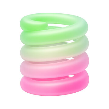 PNG Colorful spiral inflatable toy