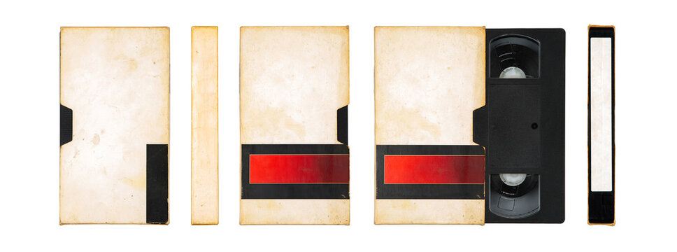Set of vintage VHS tape covers
