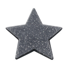 Obraz premium PNG Textured stone star shape