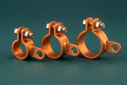 Copper Earth Bonding Clamp Set for Electrical Grounding Systems