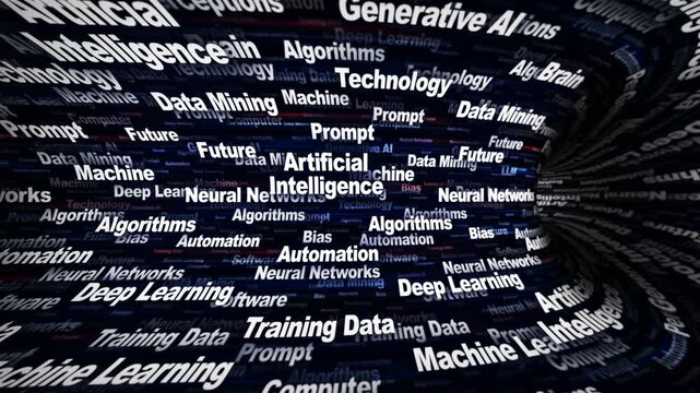 ARTIFICIAL INTELLIGENCE Keywords Animation on Tunnel Walls, Background, Loop
