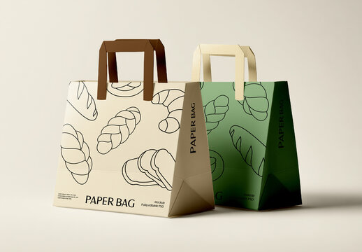 Paper Bags Mockup