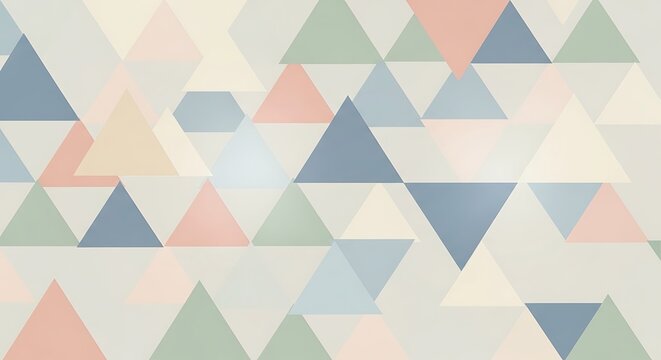 Colorful Seamless Geometric Triangle Mosaic Vector Pattern with Retro Yellow and Blue Diamond Shapes Abstract Square Texture Background Wallpaper Design Illustration
