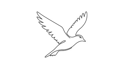 Bird Flying in the Air Free. © Konco