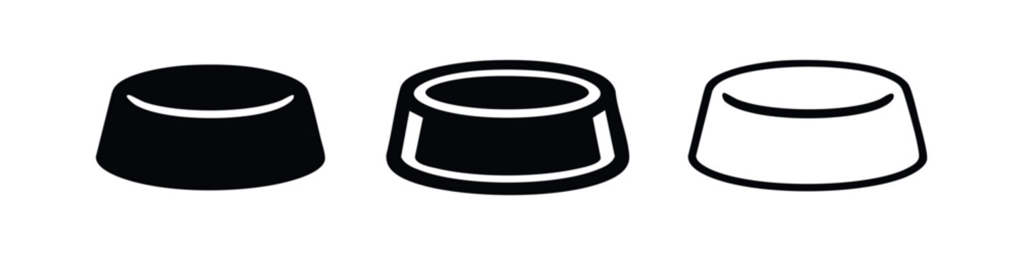 Sewing Thimble Icon Set - Finger Protector for Needlework, Crafting and Tailoring Symbol