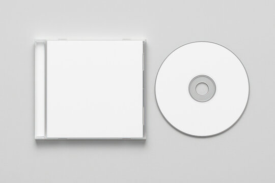 Editable CD case mockup, transparent design