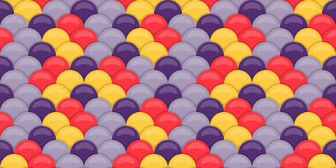 Vibrant, seamless pattern of overlapping colorful scales.  Perfect for textile design, website backgrounds, or playful branding.  Evokes feelings of joy, energy, and creativity. © Olena