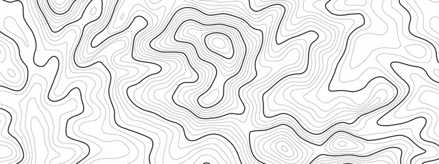 Map contour backdrop art for area line and outline drawing. Geographic geology hiking radar pattern with ocean navy dark chart wide location. Depth ground landscape background territory element.