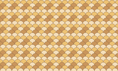 Elegant, seamless fish scale pattern in calming earth tones.  Perfect for website backgrounds, textile designs, or any project needing a sophisticated, textured aesthetic. © Olena
