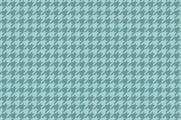 Fototapeta premium Elegant teal houndstooth pattern. Perfect for fashion, textiles, website backgrounds, or any design needing a sophisticated, timeless texture.