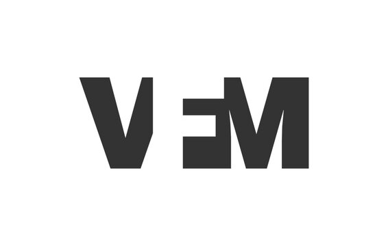 VFM logo design. Initial letter V F M bold font style for tech startups, consulting, corporate branding. Creative company name, headlines typography identity, trendy logotype.