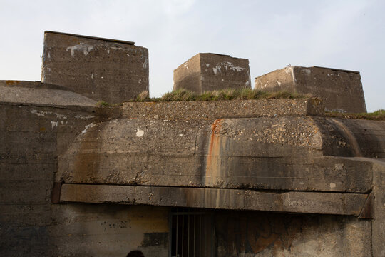 Cap Fagnet &agrave; F&eacute;camp et blockaus de l'ancienne station radar datant de la seconde guerre mondiale