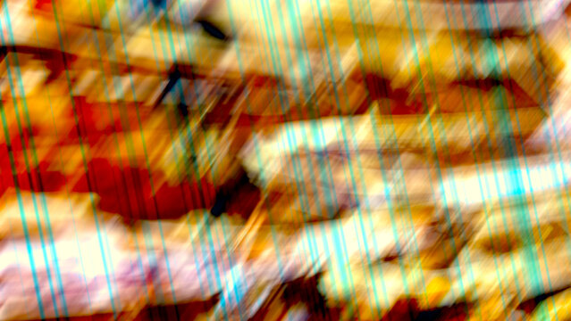 Abstract motion blur background, dynamic colorful light streaks texture, vibrant orange and yellow artistic bokeh, energetic speed lines digital art