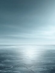 Obraz premium minimalist Nordic background in muted blue and grey tones, soft horizon-like gradient, calm and expansive, cool and elegant atmosphere, modern wall art, no text
