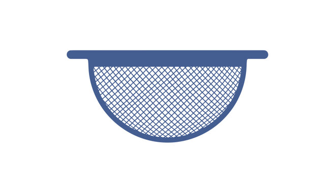 Blue Plastic Kitchen Sink Strainer Basket.