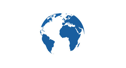 Obraz premium Blue Globe Illustration Focusing on Americas.