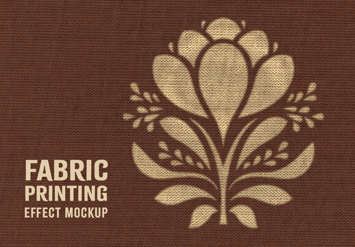 Fabric Printing Effect Mockup