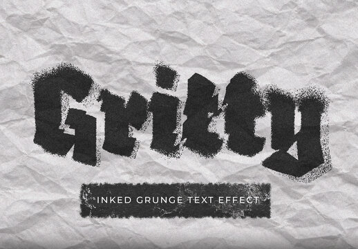 Inked Grunge Text Effect