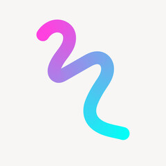 Fototapeta premium Colorful abstract gradient swirl vector element