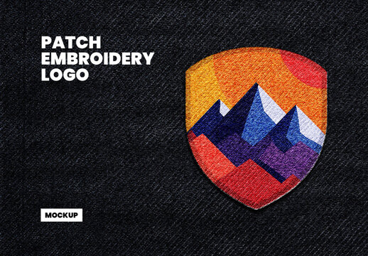 Patch Embroidery Logo Mockup