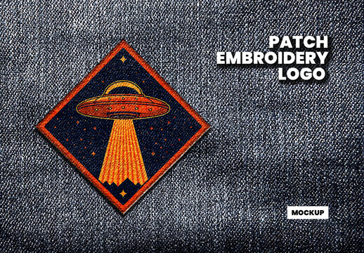 Patch Embroidery Logo Mockup