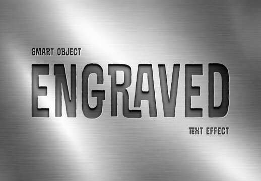 Engraved Text Effect