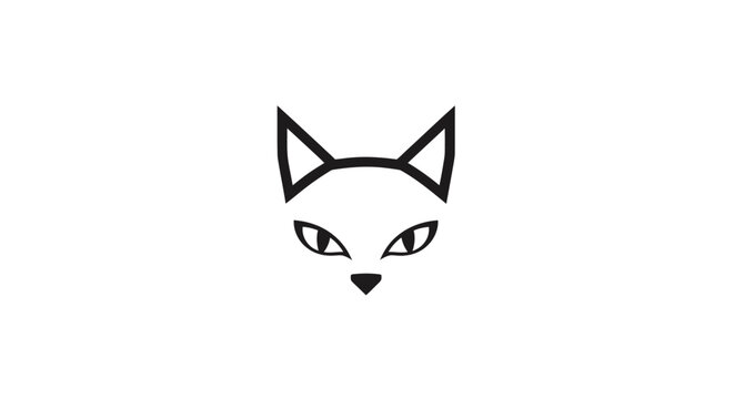 Minimalist illustration of a fox face.