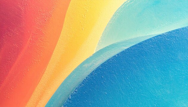 Sfondo astratto con onde curve e texture vibranti in gradazioni di rosso, giallo e blu