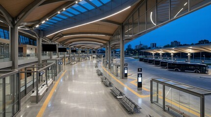 Fototapeta premium Modern central bus station