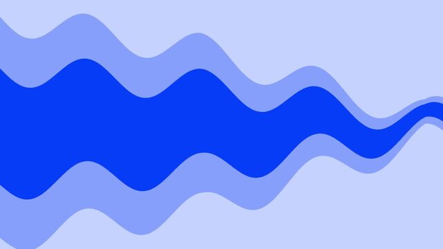 Blue abstract wavy fluid motion background with smooth layered curves for technology and water themes.