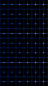 Abstract blue grid technology background.Vertical seamless loop grid network