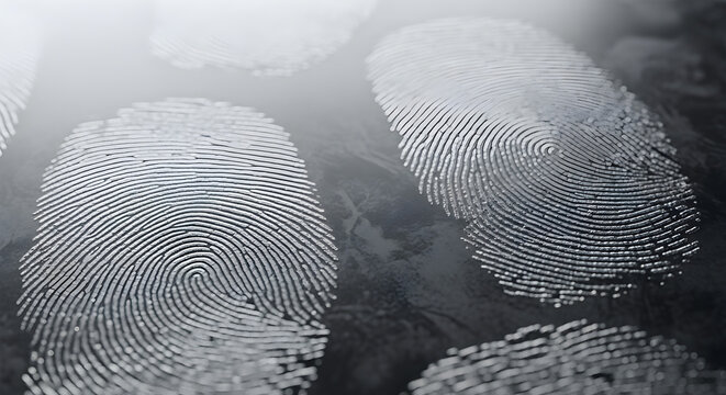 Fingerprint Impressions isolated on white background