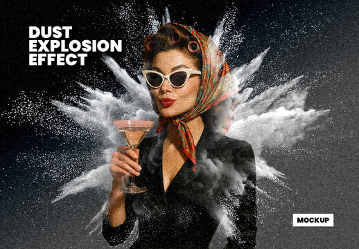 Dust Explosion Effect Mockup