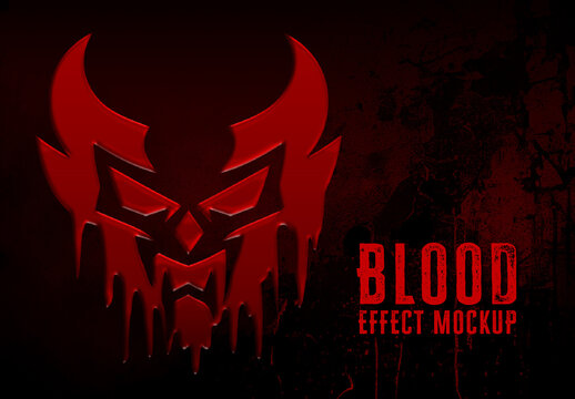 Blood Effect Mockup