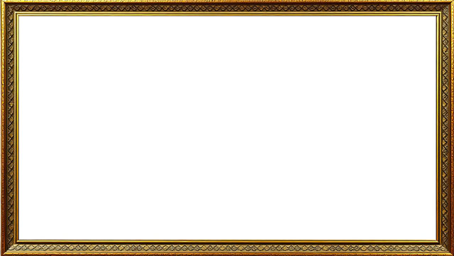 Marco Dorado Antiguo Premium Dise&ntilde;o Ornamental Met&aacute;lico | Para Enmarcar Fotograf&iacute;a, Obra de Arte, Certificado, Diploma, Invitaciones, Bodas, etc.