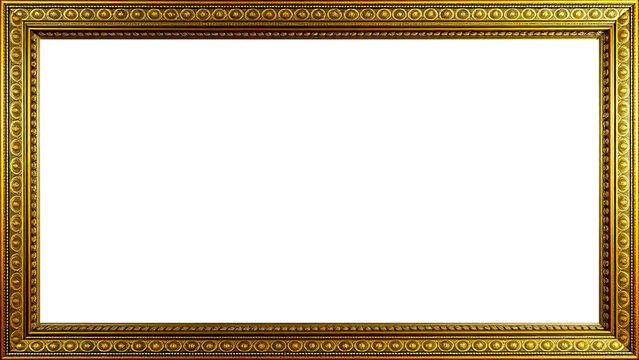 Marco Dorado Antiguo Premium Dise&ntilde;o Ornamental Met&aacute;lico | Para Enmarcar Fotograf&iacute;a, Obra de Arte, Certificado, Diploma, Invitaciones, Bodas, etc.