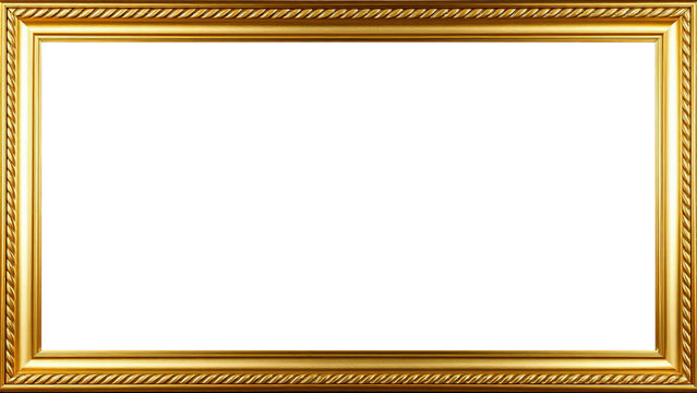 Marco Dorado Antiguo Premium Dise&ntilde;o Ornamental Met&aacute;lico | Para Enmarcar Fotograf&iacute;a, Obra de Arte, Certificado, Diploma, Invitaciones, Bodas, etc.