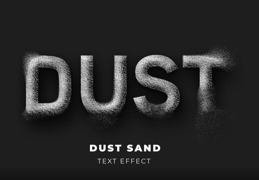 Dust Sand Text Effect