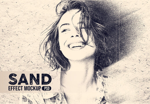 Sand Effect Mockup