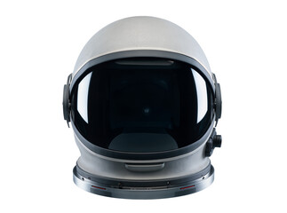 Isolated modern astronaut helmet with dark reflective visor, essential for futuristic space travel. © Cian