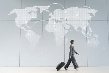 Businesswoman traveling global connections image © Rawpixel.com